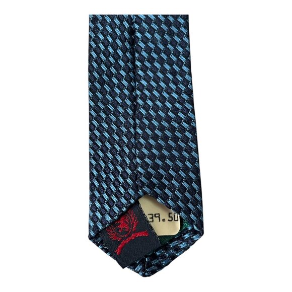 Tommy Hilfiger 100% Silk Tie Yellow Geometric Pattern Made in USA - Picture 2 of 5